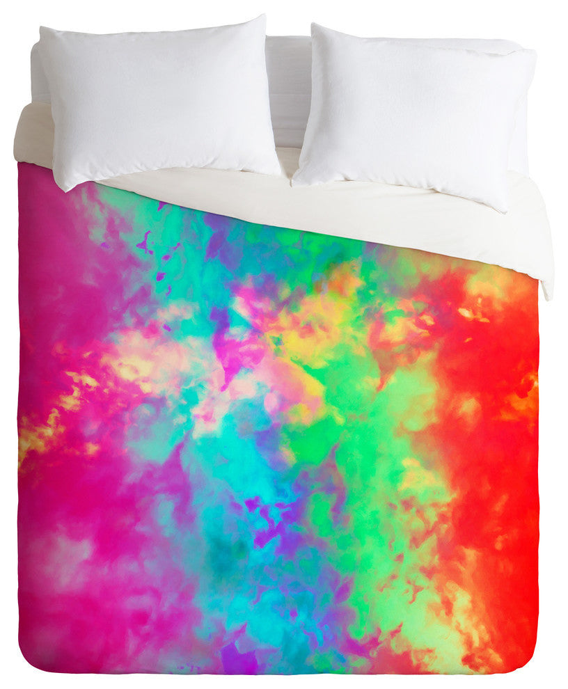 Deny Designs Caleb Troy Painted Clouds Vapors II Duvet Cover - Lightweight
