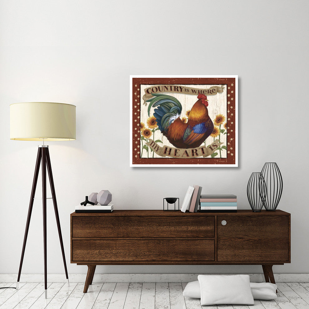 "Country Heart I Dots v2" Digital Paper Print by Janelle Penner, 42"x36"