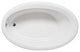 Malibu Avalon Oval Bathtub White, 66"x42"x22", Soaker