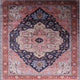 Ahgly Company Indoor Square Mid-Century Modern Area Rugs, 6' Square