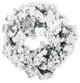24" Flocked Wreath, 120 Tips, Unlit