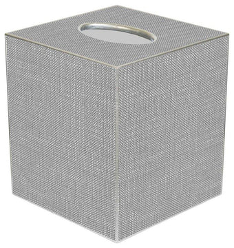 TB8402 - Grey Linen Tissue Box Cover