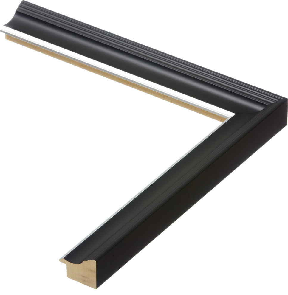 Black Titanium Silver Picture Frame, 1", Easle Back, 8 x 10