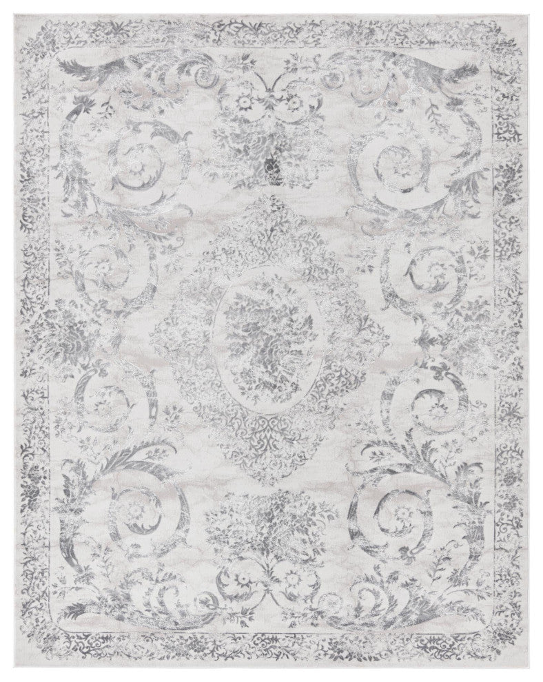 Unique Loom Diana Finsbury Rug, Gray, 9'x12'