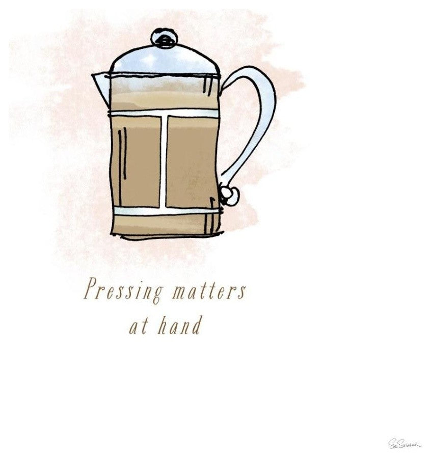 "Good Brew IV" Digital Paper Print by Sue Schlabach, 38"x38"