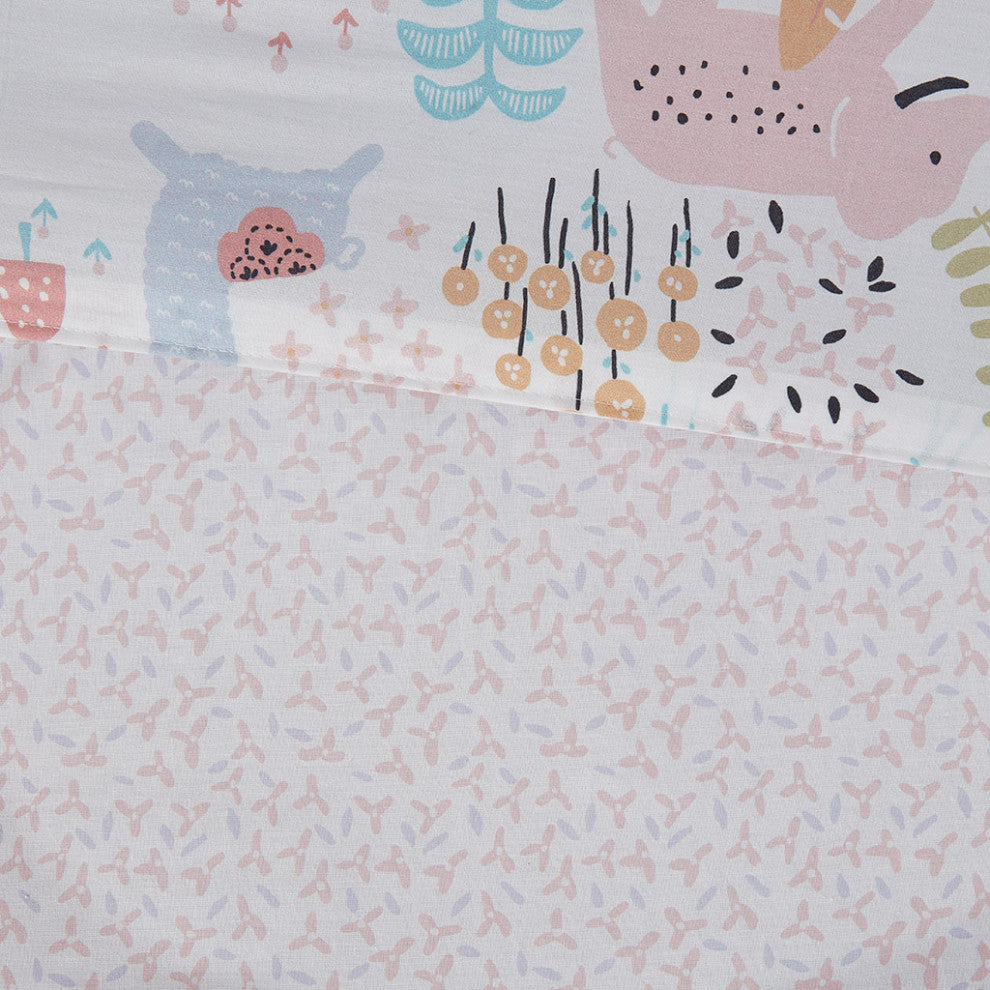 Kids Iris Forest Animal Friends Comforter Set, Full/Queen