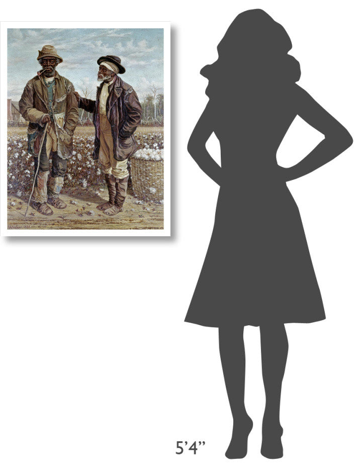 "Two Elderly Cotton Pickers" Digital Paper Print by Frederick Walker, 25"x32"