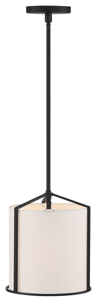 Crystorama Lighting Group CAR-9201 Carlyn 10"W Mini Pendant - Black