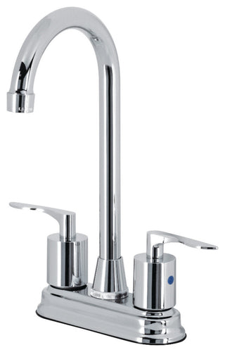 KB8491SVL Two-Handle 2-Hole Deck Mount Bar Faucet, Polished Chrome