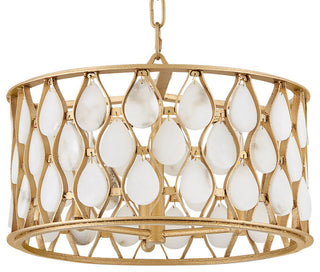 Fredrick Ramond Estie Medium Convertible Semi-Flush Mount, Piastra Gold