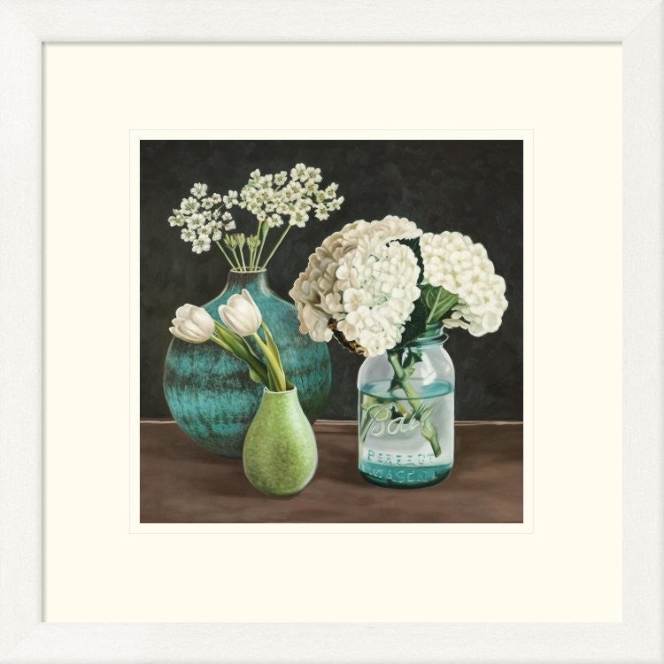 "Petit Fleuriste I" Framed Digital Print by Pierre Benson, 21x21"
