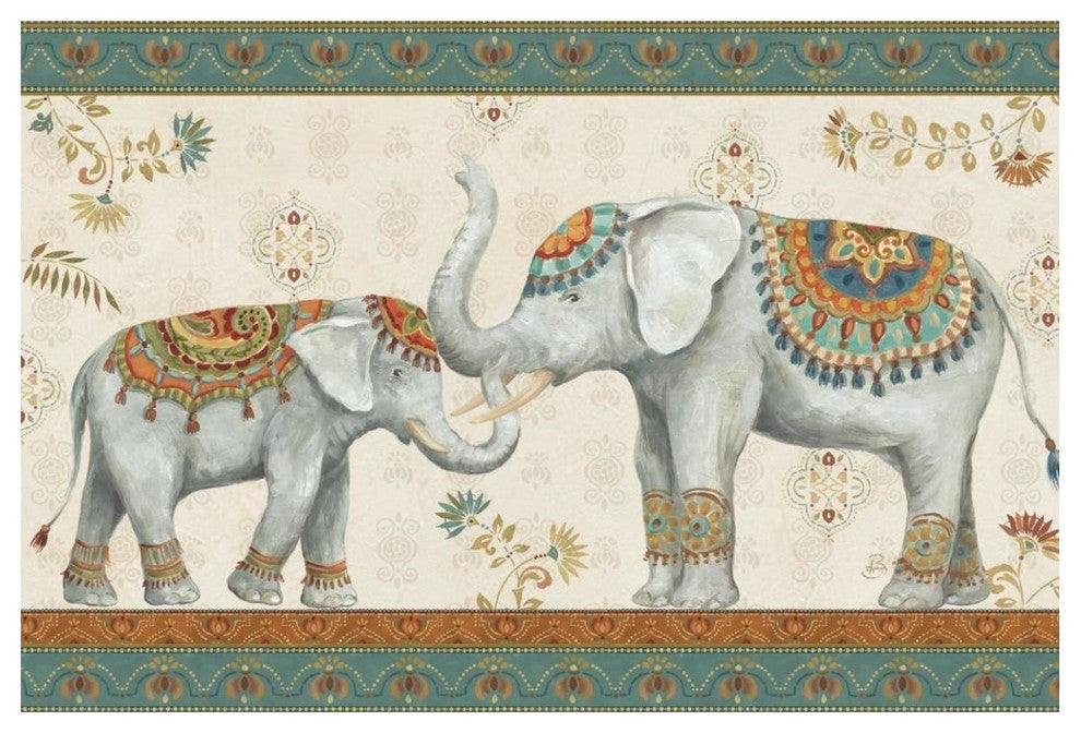 "Elephant Walk I" Digital Paper Print by Daphne Brissonnet, 50"x34"