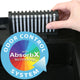 iTouchless 14 Gal Retracting Lid Sensor Trash Can + Odor Filter, Black Steel