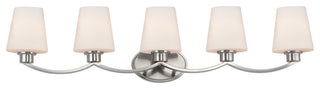 Maxim 11835SW Shelter 5 Light 38"W Bathroom Vanity Light - Satin Nickel