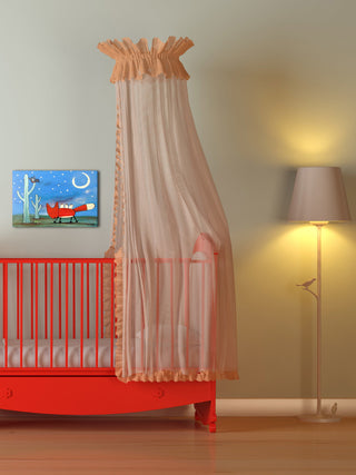 "Fox Ride" Painting Print on Wrapped Canvas