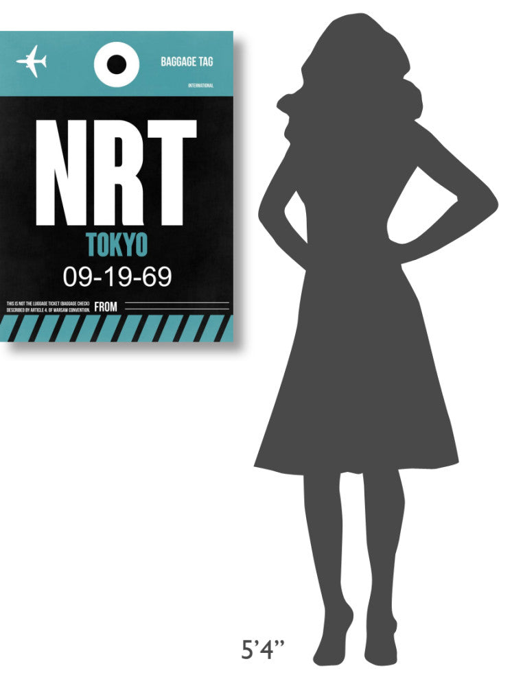 "NRT Tokyo Luggage Tag 2" Fine Art Print