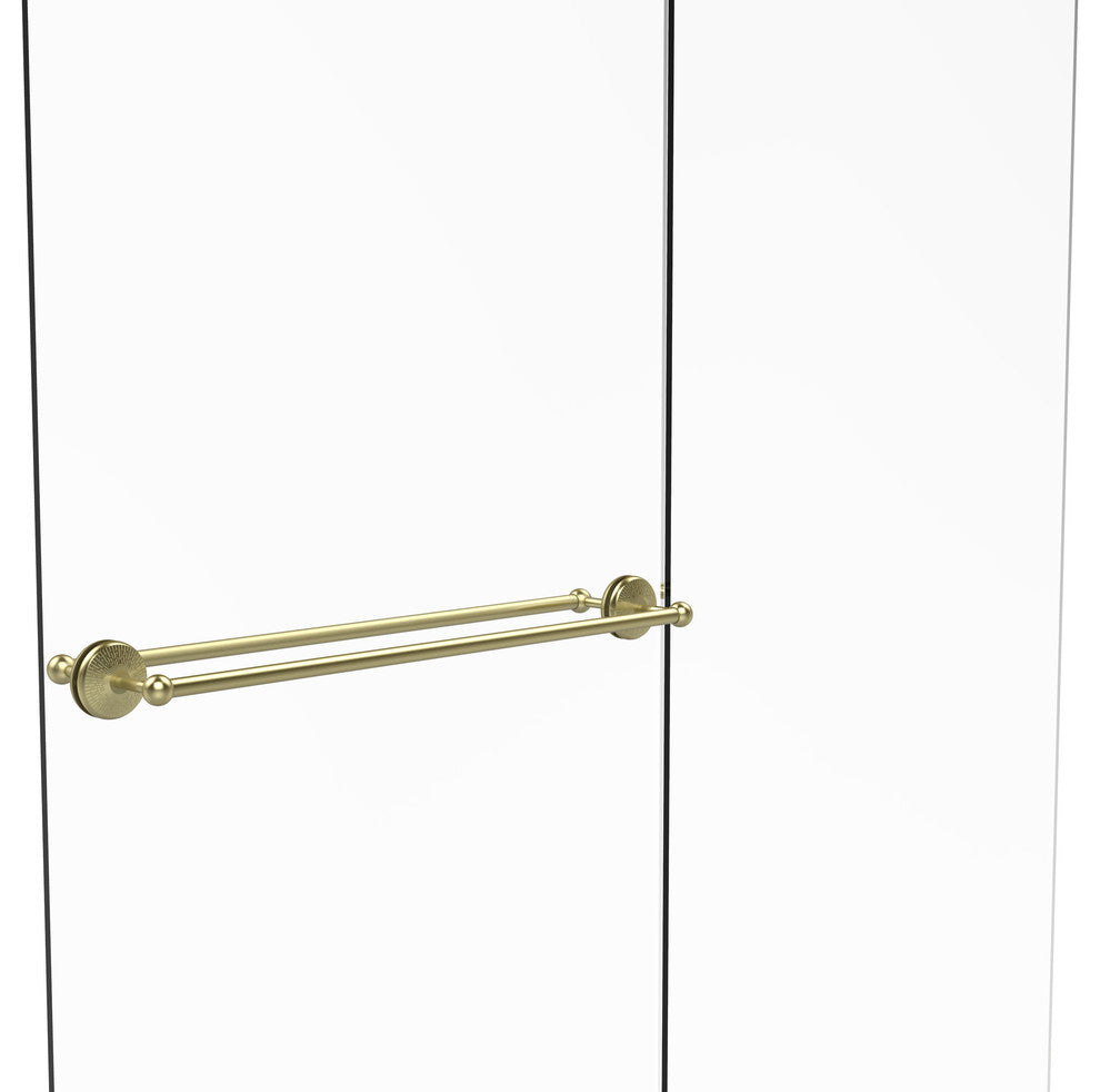 Monte Carlo 30" Back to Back Shower Door Towel Bar, Satin Brass