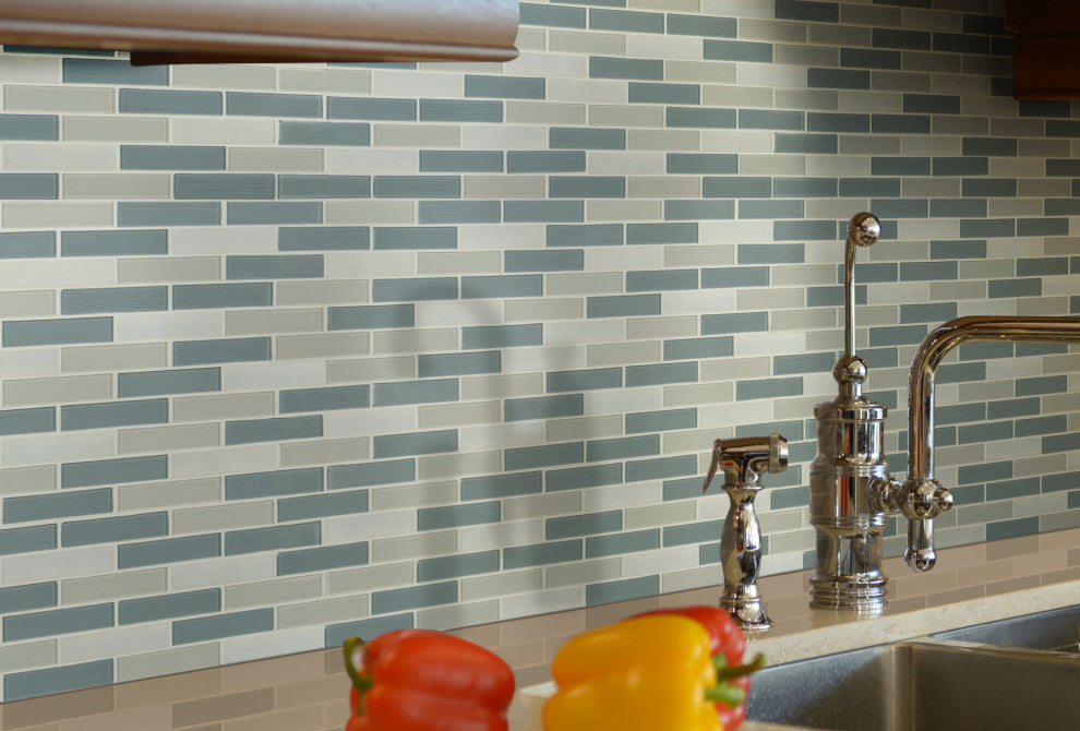 MSI SMOT-SGLS-4MM 12" x 12" Dot-Mounted Mosaic Wall Tile - Glossy - Colosseo