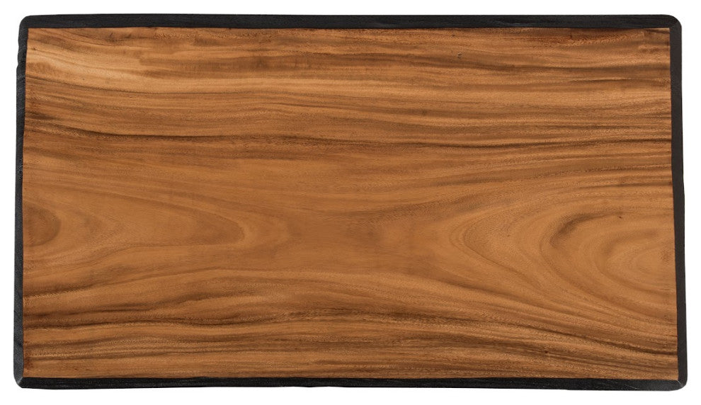 Layered Coffee Table, Burnt, Natural