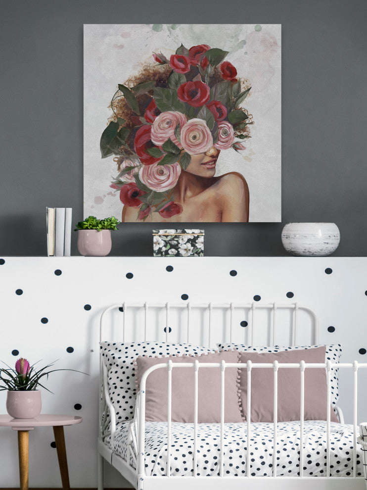 "A Little Bit Sassy" Painting Print on Wrapped Canvas, 24x24