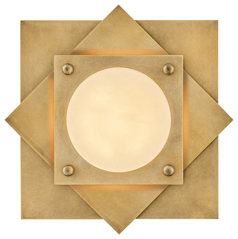 Fredrick Ramond Claude Small Led Flush Mount, Heritage Brass
