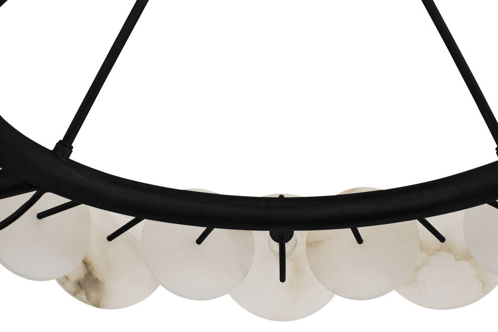 Cosmos 6-Lt Chandelier - Matte Black