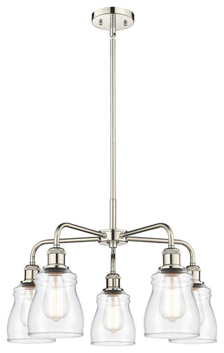 Innovations Ellery 5 22.75" Chandelier Polished Nickel