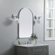 Metal Frame Arch Mirror 22X36 Inch, Silver