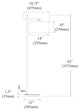 1-Light Floor Lamp, Satin Chrome Finish
