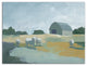 Green Blue Landscape 24x18 Canvas Wall Art