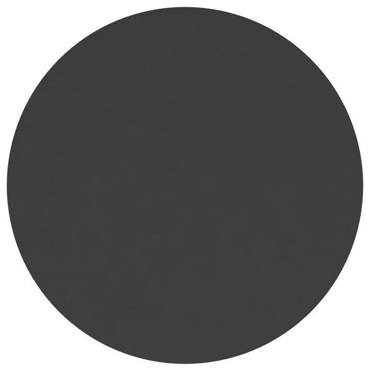 Julianne Round Metal Framed Wall Mirror, Black, 20"