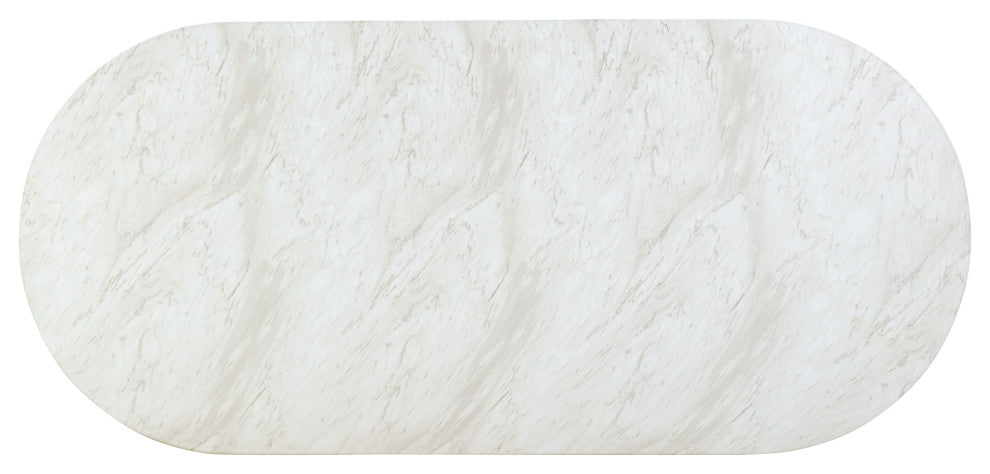 Brut Indoor/Outdoor Dining Table, White