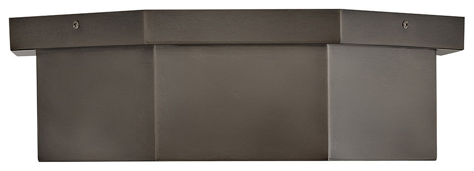 Hinkley Facet Medium Flush Mount, Black Oxide