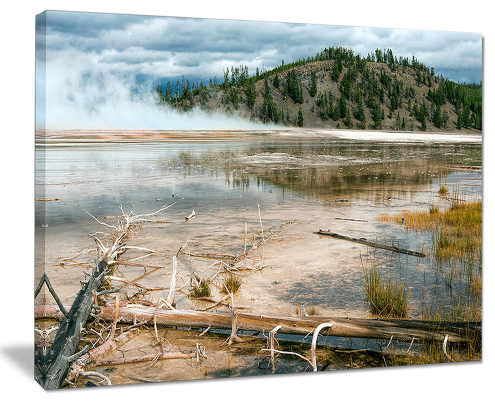 "Grand Prismatic Spring" Landscape Photography Wall Art, 20"x12"