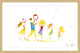 Marmont Hill, "Dancing Family" by Maya Gur Framed Painting Print, 18x12
