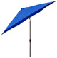 Astella 11' Round Table Patio Umbrella, Auto Crank Lift, Polyester, Pacific Blue