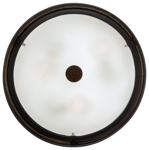 Quoizel MCLG1616RC Three Light Flush Mount Laguna Renaissance Copper