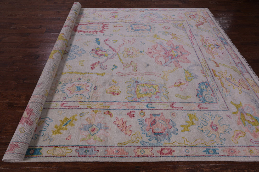 8' 11" X 12' 1" Turkish Oushak Handmade Wool Rug - Q16082
