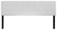 Lennox Tufted Upholstered King Size Headboard in White Vinyl