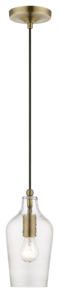 Avery 1 Light Antique Brass Mini Pendant