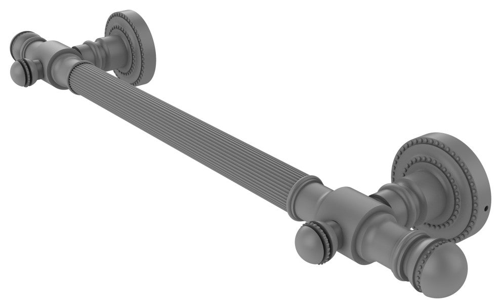 36" Grab Bar Reeded, Matte Gray