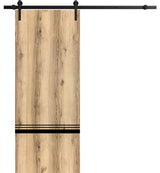 Sturdy Barn Door 42 x 96 | Planum 0012 Oak with  | 8FT