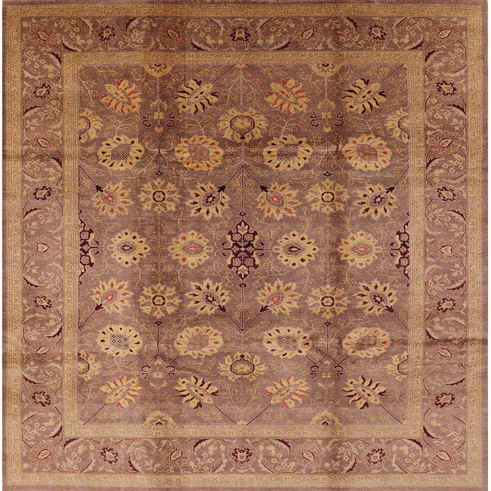 Ahgly Company Indoor Square Mid-Century Modern Area Rugs, 5' Square