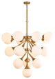 Bethel International DU170C39CO 18 Light Chandelier, Copper