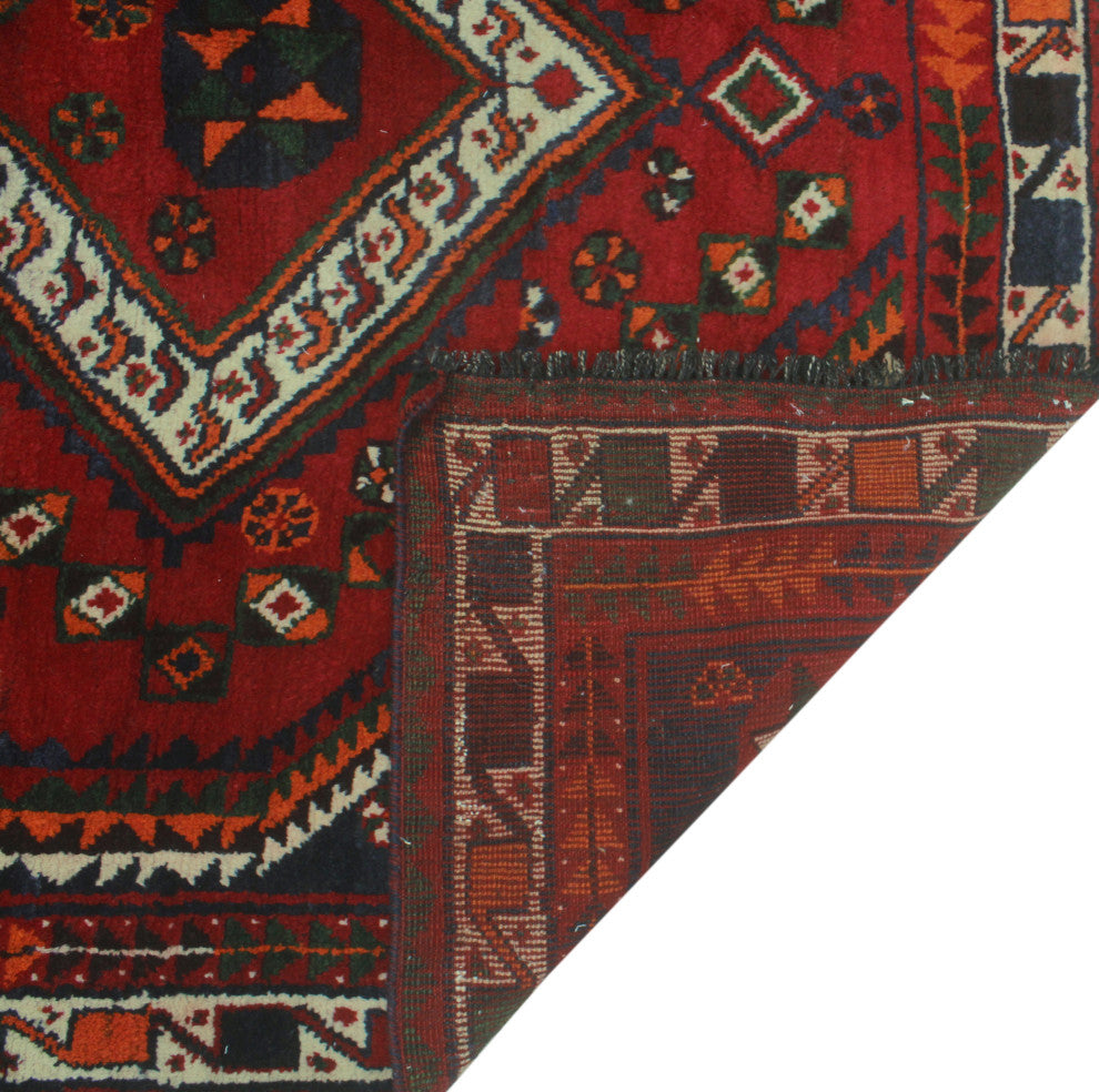 Vintage Distressed Aliye Red Runner