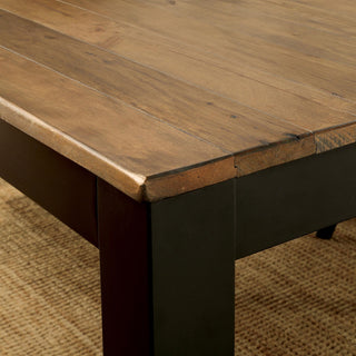 Furniture of America Landon Wood 7-piece Dining Set in Beige and Black