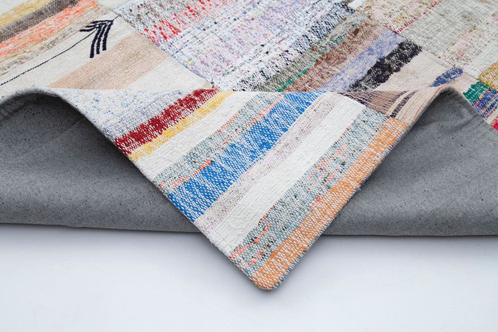 Rug N Carpet - Handmade Anatolian 10' 0'' x 13' 1'' Rustic Patchwork Kilim Rug