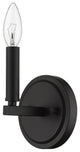 One Light Matte Black Wall Sconce