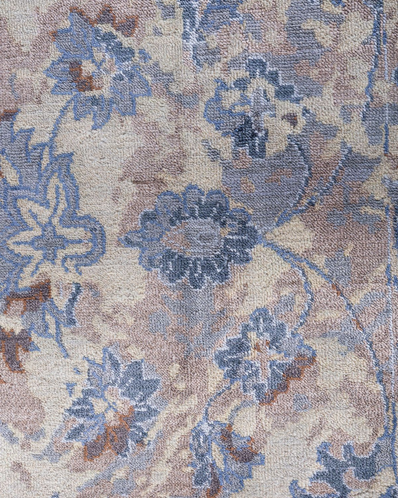 Ikat One-of-a-Kind Hand-Knotted Area Rug - Gray, 8' 3" x 10' 3"