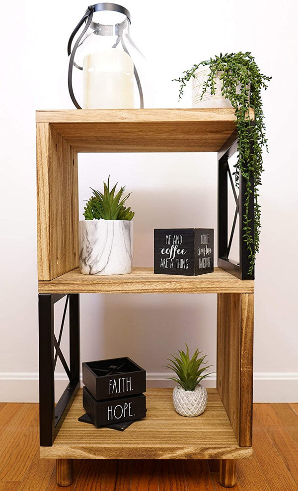 Rustic Side Table: Farmhouse End Table